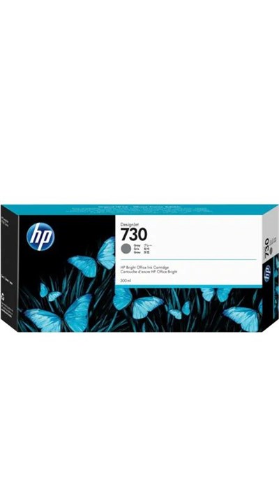P2V72A Картридж HP 730 струйный 300 мл, серый p2v72a - фото 4610