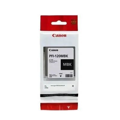PFI-120MBK 2884C001 Картридж Canon для плоттера imagePROGRAF TM-200 205, TM-300 305, Matte-black,130мл. оригинал PFI-120MBK - фото 4636